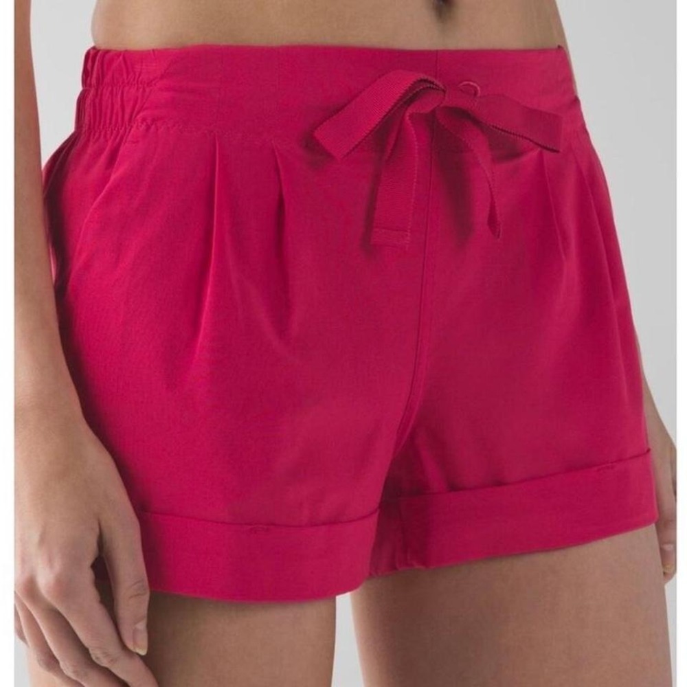 Lululemon Spring Break Away Shorts Bright Boom Juice Pink Athletic Shorts